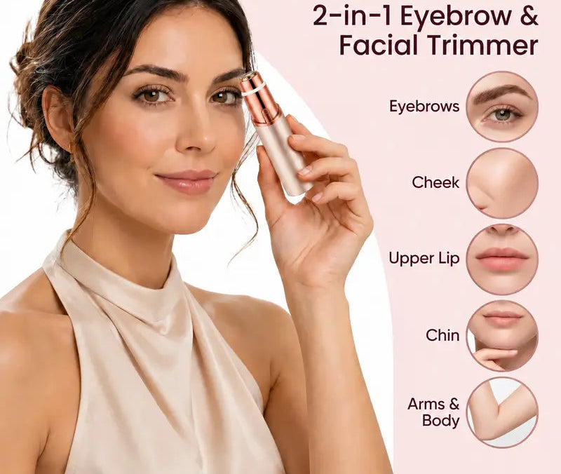 2-in-1 Facial & Eyebrow Trimmer