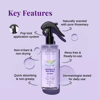 Hair Density Duo | Rosemary + Rice Water Spray & Serum
