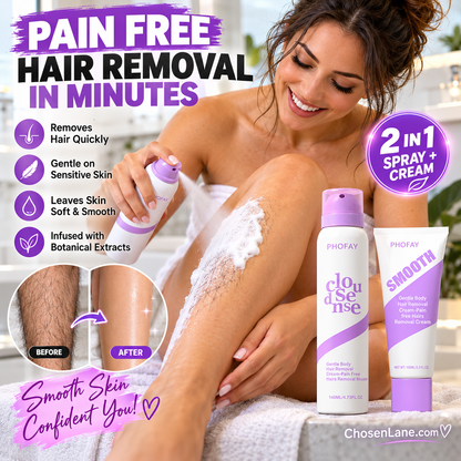 Bikini & Body Hair Removal Spray + Cream