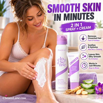 Bikini & Body Hair Removal Spray + Cream