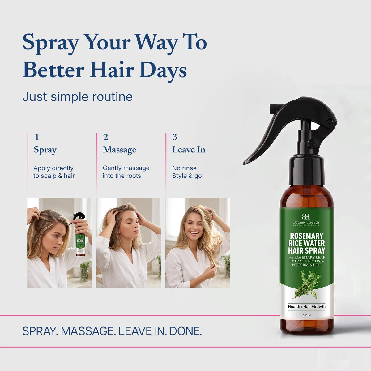 Rosemary rice water hair spray product image 7