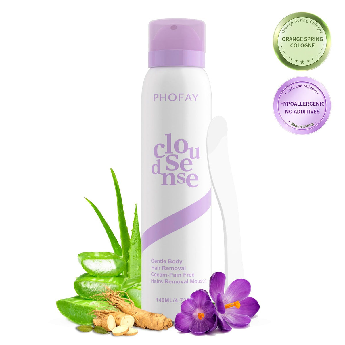 PHOFAY hair removal spray mousse 140ml source product photo