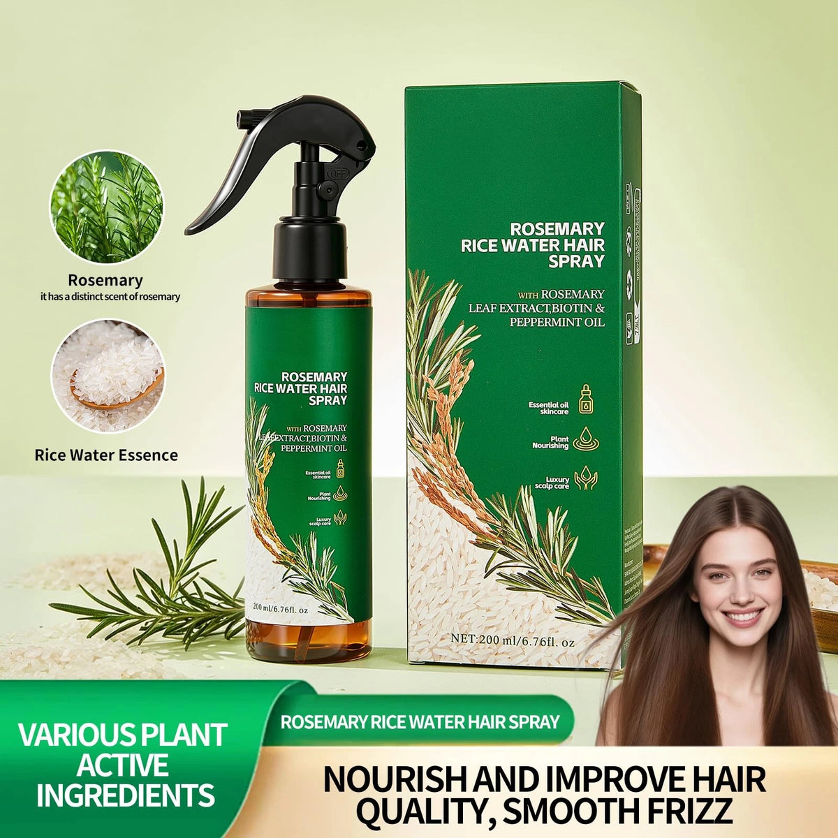 Rosemary + Rice Water Hair & Scalp Mist